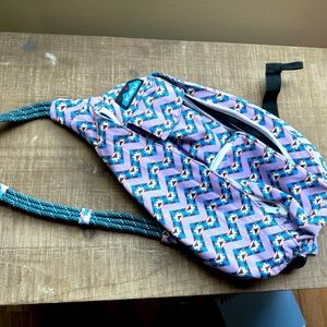 KAVU mini Rope Bag - Compact Lightweight Crossbody Sling - Jewel Chevron